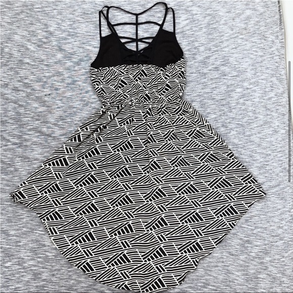 Double Zero Chiffon High-low Bluecomb Dress - Picture 5 of 5